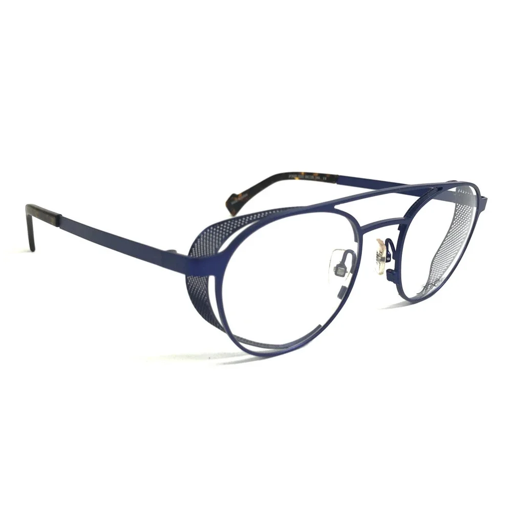 J.F Rey Eyeglasses Frames JF2627 2222 Electric Blue Mesh Side Shields 48-20-144